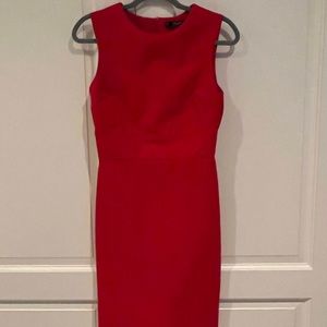 Zara sheath dress in rich red